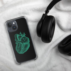 Green Heart Clear Case for iPhone® - MedTheories