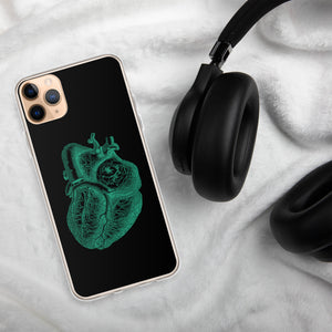 Green Heart Clear Case for iPhone® - MedTheories