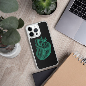 Green Heart Clear Case for iPhone® - MedTheories