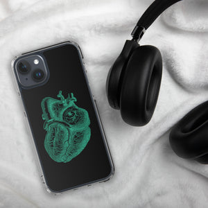 Green Heart Clear Case for iPhone® - MedTheories