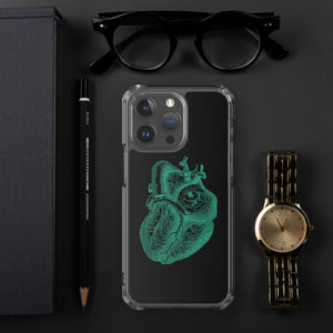 Green Heart Clear Case for iPhone® - MedTheories