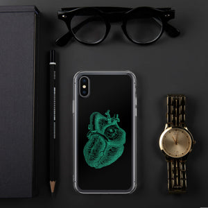 Green Heart Clear Case for iPhone® - MedTheories