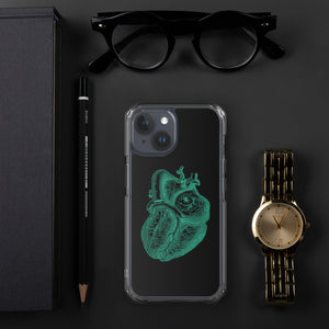 Green Heart Clear Case for iPhone® - MedTheories