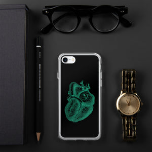 Green Heart Clear Case for iPhone® - MedTheories