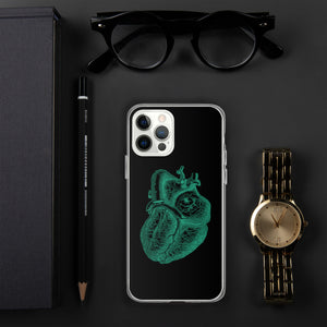 Green Heart Clear Case for iPhone® - MedTheories