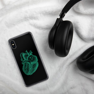 Green Heart Clear Case for iPhone® - MedTheories