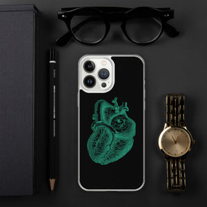 Green Heart Clear Case for iPhone® - MedTheories