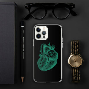 Green Heart Clear Case for iPhone® - MedTheories