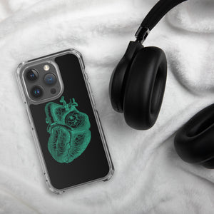 Green Heart Clear Case for iPhone® - MedTheories