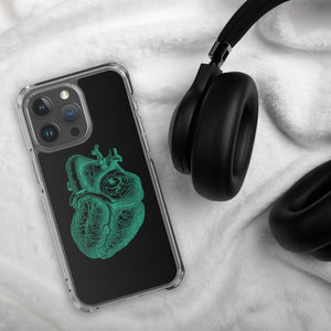 Green Heart Clear Case for iPhone® - MedTheories