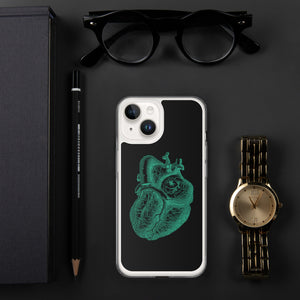 Green Heart Clear Case for iPhone® - MedTheories