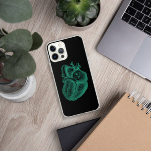 Green Heart Clear Case for iPhone® - MedTheories