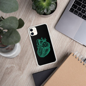 Green Heart Clear Case for iPhone® - MedTheories