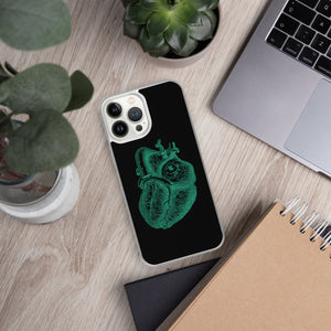 Green Heart Clear Case for iPhone® - MedTheories