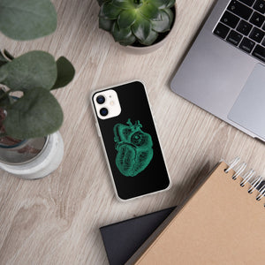 Green Heart Clear Case for iPhone® - MedTheories