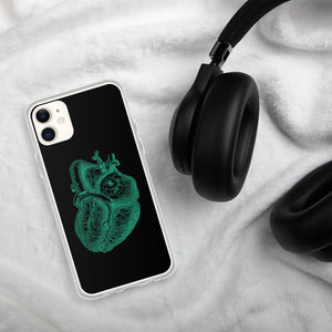 Green Heart Clear Case for iPhone® - MedTheories