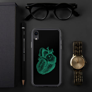 Green Heart Clear Case for iPhone® - MedTheories