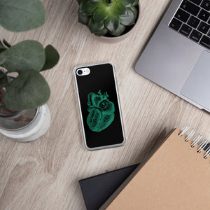 Green Heart Clear Case for iPhone® - MedTheories