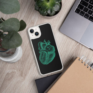 Green Heart Clear Case for iPhone® - MedTheories