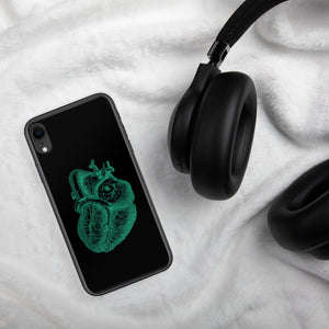 Green Heart Clear Case for iPhone® - MedTheories