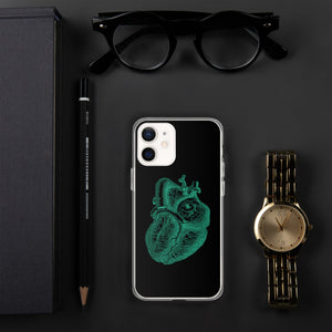 Green Heart Clear Case for iPhone® - MedTheories