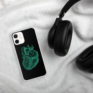 Green Heart Clear Case for iPhone® - MedTheories