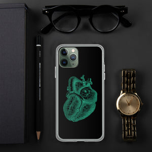 Green Heart Clear Case for iPhone® - MedTheories