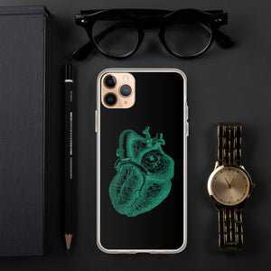 Green Heart Clear Case for iPhone® - MedTheories