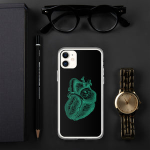 Green Heart Clear Case for iPhone® - MedTheories