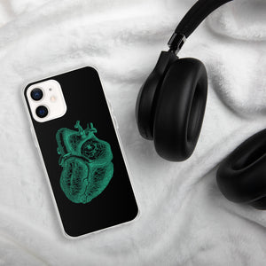 Green Heart Clear Case for iPhone® - MedTheories