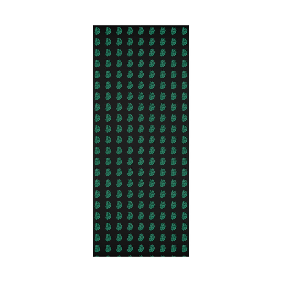 Green Heart Gift Wrap Papers - MedTheories