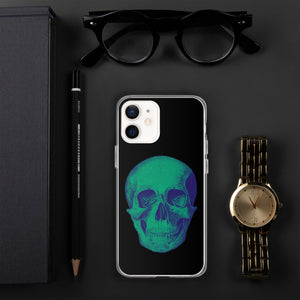 Green Skull Clear Case for iPhone® - MedTheories