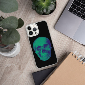 Green Skull Clear Case for iPhone® - MedTheories