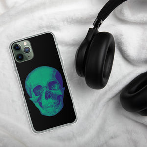 Green Skull Clear Case for iPhone® - MedTheories