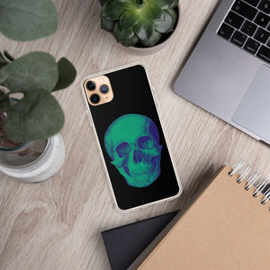 Green Skull Clear Case for iPhone® - MedTheories