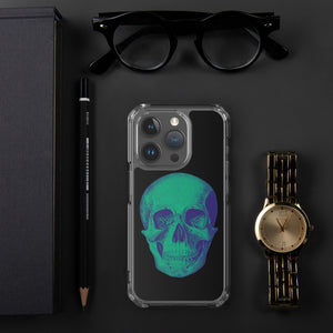 Green Skull Clear Case for iPhone® - MedTheories