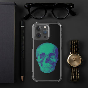 Green Skull Clear Case for iPhone® - MedTheories