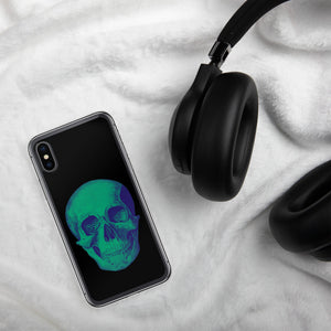 Green Skull Clear Case for iPhone® - MedTheories