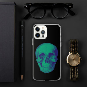 Green Skull Clear Case for iPhone® - MedTheories