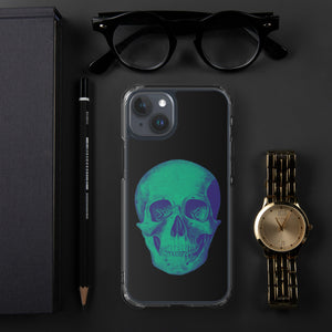 Green Skull Clear Case for iPhone® - MedTheories