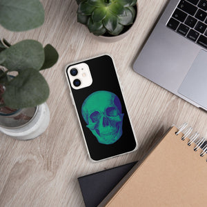 Green Skull Clear Case for iPhone® - MedTheories