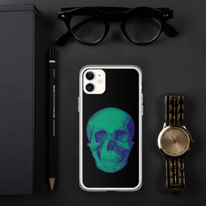 Green Skull Clear Case for iPhone® - MedTheories