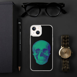 Green Skull Clear Case for iPhone® - MedTheories