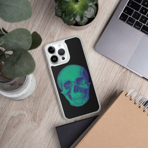 Green Skull Clear Case for iPhone® - MedTheories