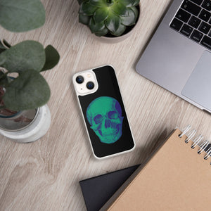 Green Skull Clear Case for iPhone® - MedTheories