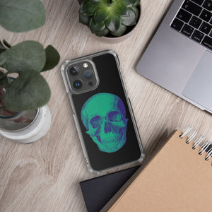 Green Skull Clear Case for iPhone® - MedTheories