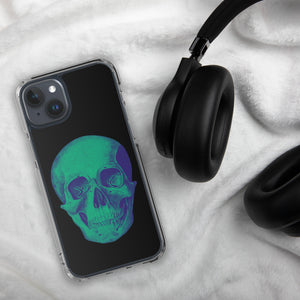 Green Skull Clear Case for iPhone® - MedTheories