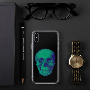 Green Skull Clear Case for iPhone® - MedTheories