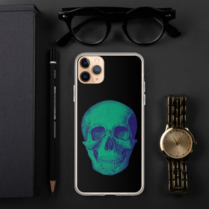 Green Skull Clear Case for iPhone® - MedTheories