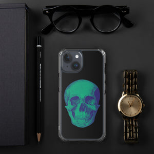 Green Skull Clear Case for iPhone® - MedTheories